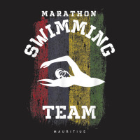 Womens Marathon Swimming Mauritius Water Sports Swimmer T Shirt T-shirt | Artistshot