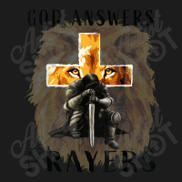 God Answers Prayers Warrior Men Christian Cross Lion Graphic Hoodie & Jogger Set | Artistshot