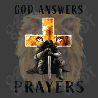 God Answers Prayers Warrior Men Christian Cross Lion Graphic Men's Polo Shirt | Artistshot