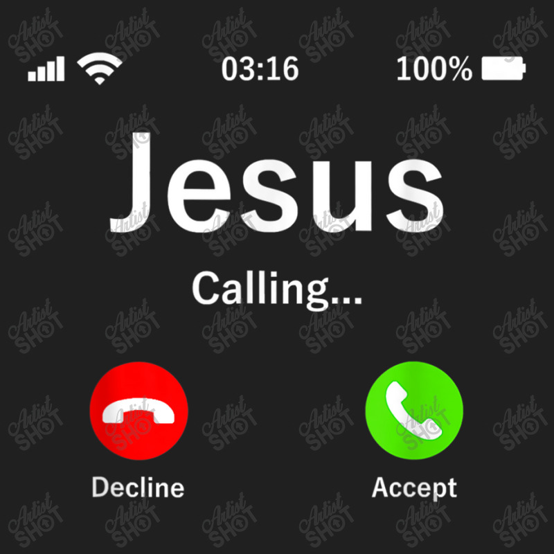 Jesus Is Calling Christian Funny Gifts Ladies Polo Shirt by Aria-Proctor | Artistshot