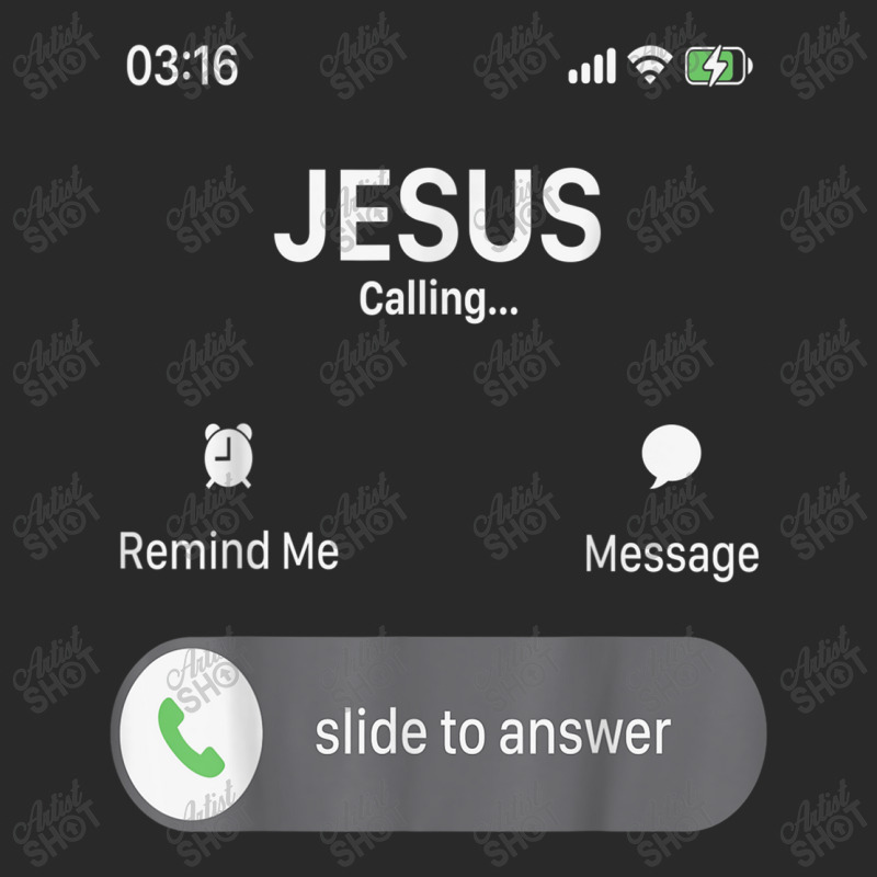 Jesus Is Calling Mobile Jesus God Religious Birthday Gifts Printed hat by Aria-Proctor | Artistshot