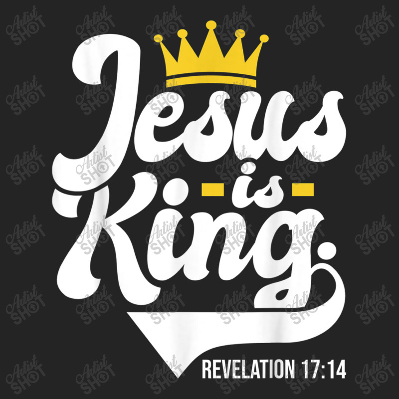 Jesus Is King Revelation 1714 - Christian Religious Bible Characters V 3/4 Sleeve Shirt by Aria-Proctor | Artistshot