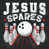 Jesus Spares Funny Christian Bowling Music Vintage Women's Triblend Scoop T-shirt | Artistshot