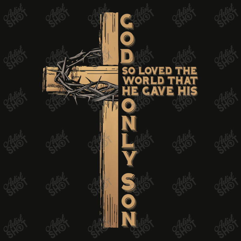 John 316 God Gave His Only Son Christian Easter Cross Bible Characters Scorecard Crop Tee by Aria-Proctor | Artistshot