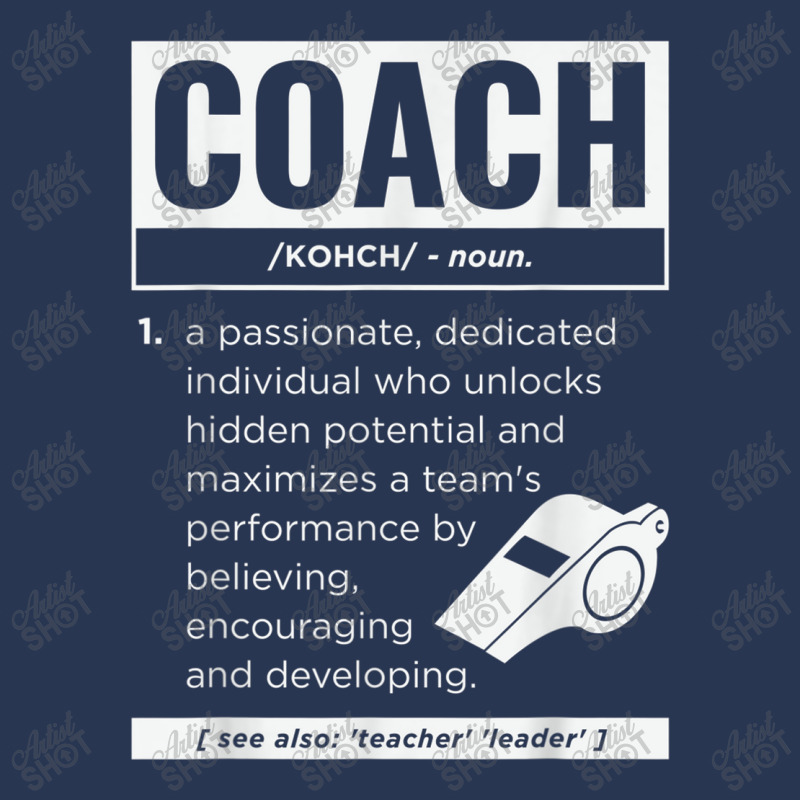 Coach Definition Sport Games Trainer Coaching Funny Gift T Shirt Men Denim Jacket | Artistshot