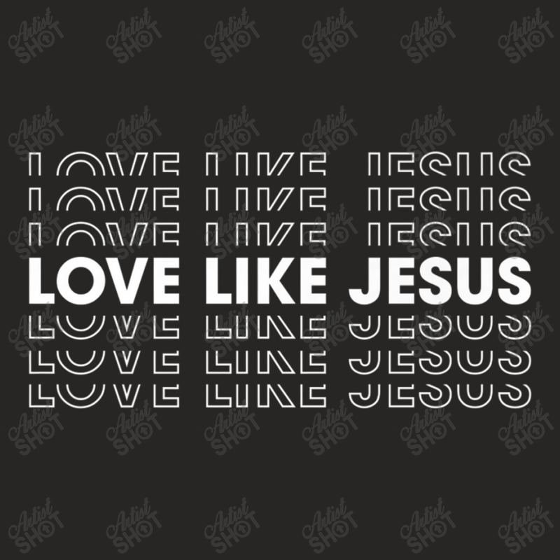 Love Like Jesus Cute Graphic Men Women Kids Christian Video Games Char Ladies Fitted T-Shirt by Aria-Proctor | Artistshot