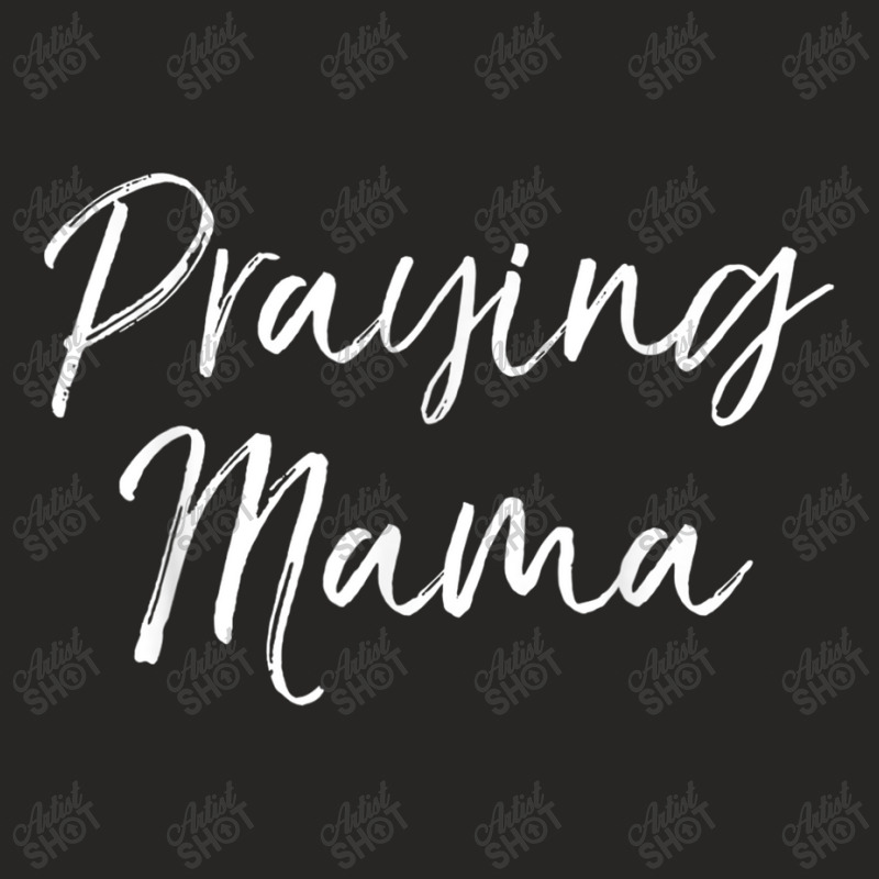 Praying Mama Shirt Prayer Cute Christian Mom Shirt For Women Character Ladies Fitted T-Shirt by Aria-Proctor | Artistshot