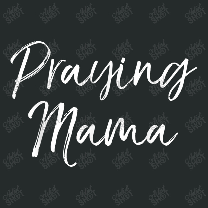 Praying Mama Shirt Prayer Cute Christian Mom Shirt For Women Character Women's Triblend Scoop T-shirt by Aria-Proctor | Artistshot