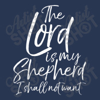 Psalm 23 Bible Gift The Lord Is My Shepherd I Shall Not Want Music Vin Ladies Denim Jacket | Artistshot