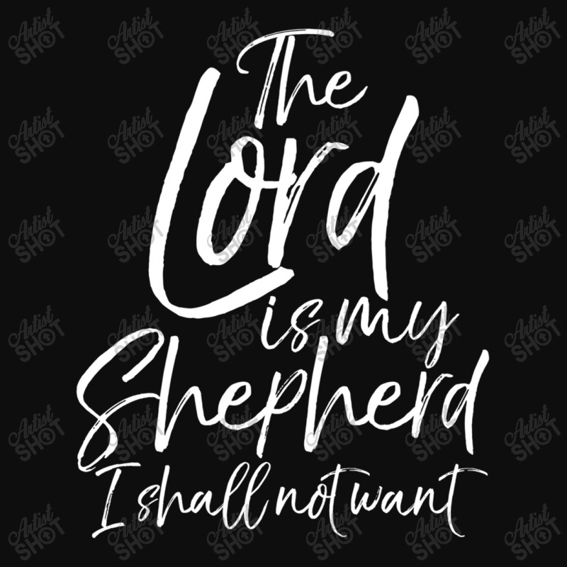 Psalm 23 Bible Gift The Lord Is My Shepherd I Shall Not Want Music Vin Crop Top by Aria-Proctor | Artistshot