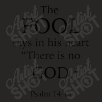 Psalm 141 The Fool Says In His Heart Bible Verse Lover Gifts Ladies Fitted T-shirt | Artistshot