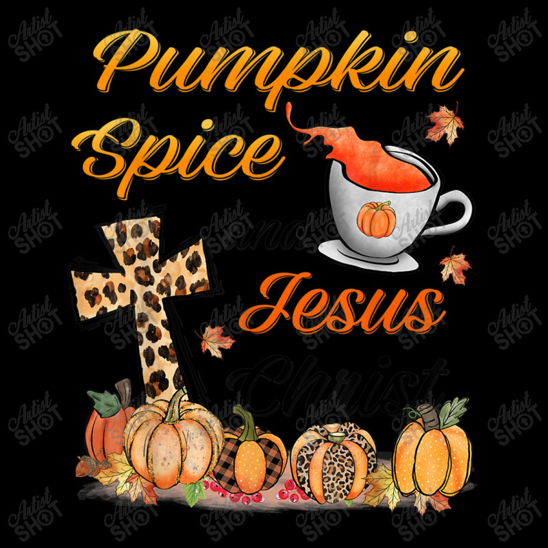 Pumpkin Spice And Jesus Christ Leopard Cross Pumpkin Autumn Video Game Cropped Sweater by Aria-Proctor | Artistshot