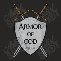 Put On The Armor Of God Shield And Swords Christian Warrior Graphic Ladies Fitted T-shirt | Artistshot