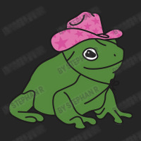 Frog With A Pink Cowboy Hat Sticker Unisex Hoodie | Artistshot