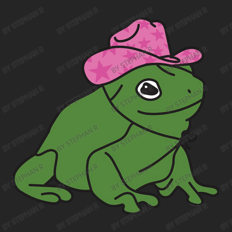 Frog With A Pink Cowboy Hat Sticker Unisex Hoodie | Artistshot