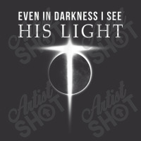 In Darkness I See His Light Jesus Christian S Gift Men Vintage Short | Artistshot