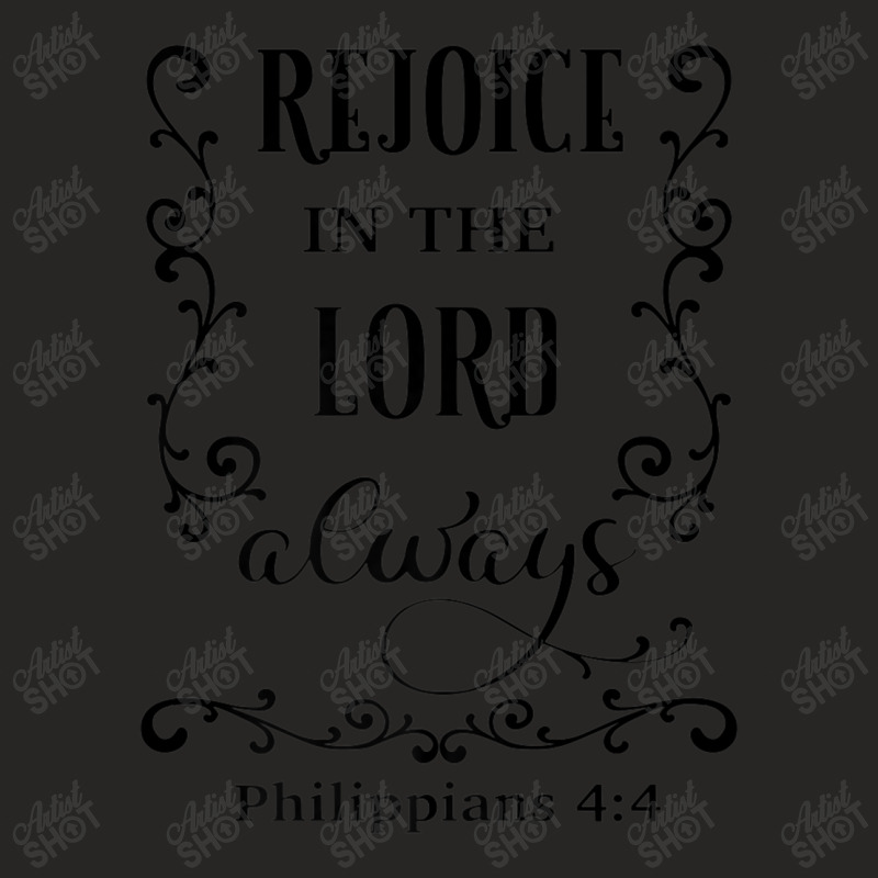 Rejoice In The Lord Always Christian Novelty Item Cartoon Character Ladies Fitted T-Shirt by Aria-Proctor | Artistshot