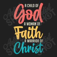 Jesus A Child Of God A Woman Of Faith A Warrior Of Christ Drawstring Bags | Artistshot