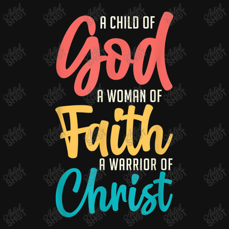 Jesus A Child Of God A Woman Of Faith A Warrior Of Christ Mousepad | Artistshot