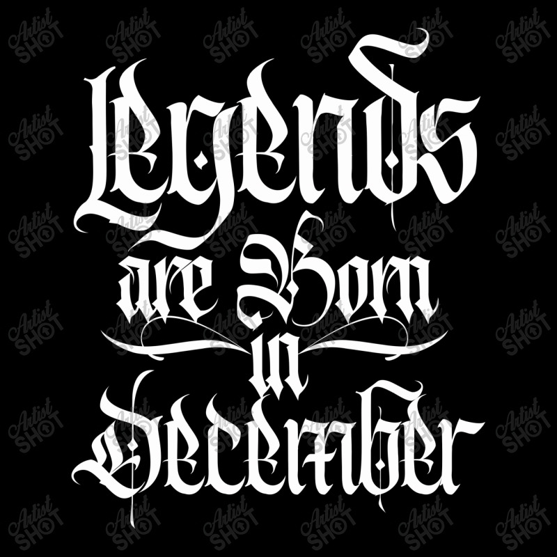 Legends Are Born In December Youth Zipper Hoodie | Artistshot