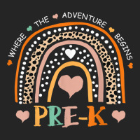 Leopard Rainbow Pre K Where The Adventure Begins T Shirt Unisex Hoodie | Artistshot