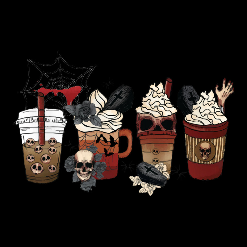 Spice Latte Iced Halloween T Shirthorror Fall Coffee Pumpkin Spice Lat V-neck Tee | Artistshot