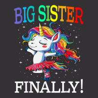 Big Sister Finally Unicorn Shirt   Unicorn Shirt For Girl T Shirt Vintage Short | Artistshot