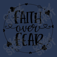 Religious Jesus Christian Faith Over Fear Church Funny Men Ladies Denim Jacket | Artistshot