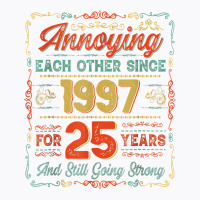 Vintage 25th Anniversary Wedding 25 Years Of Marriage 1997 T Shirt T-shirt | Artistshot