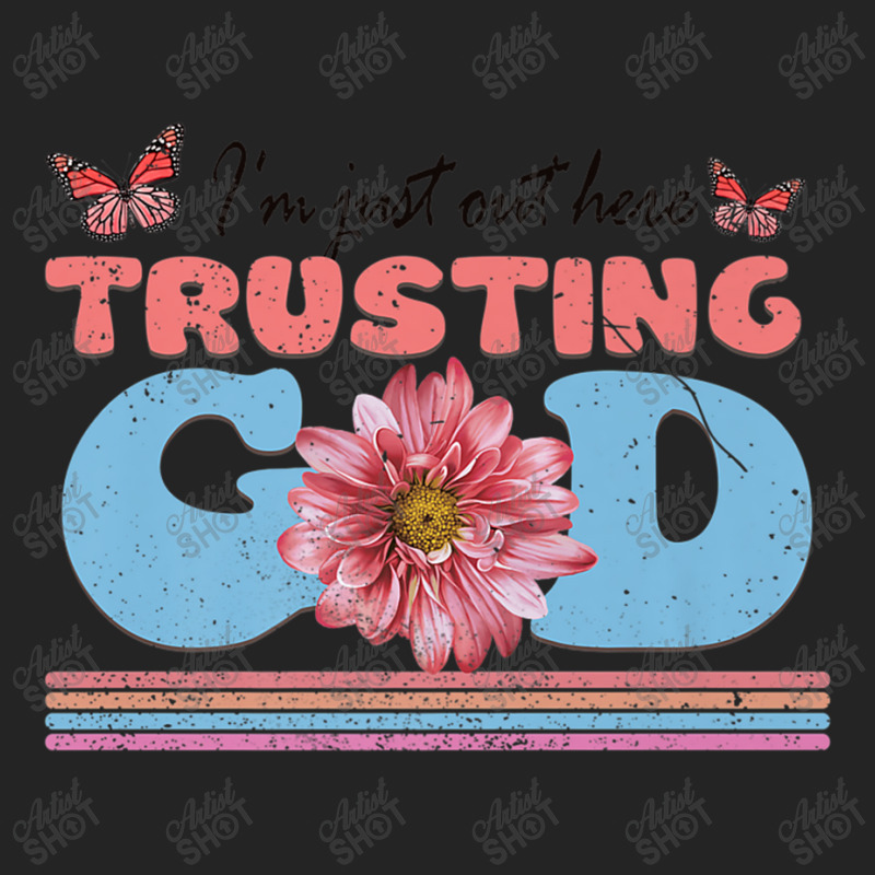 Religious Jesus Christian I'm Just Out Here Trusting God Character Vid 3/4 Sleeve Shirt by Aria-Proctor | Artistshot