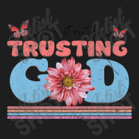 Religious Jesus Christian I'm Just Out Here Trusting God Character Vid Classic T-shirt | Artistshot