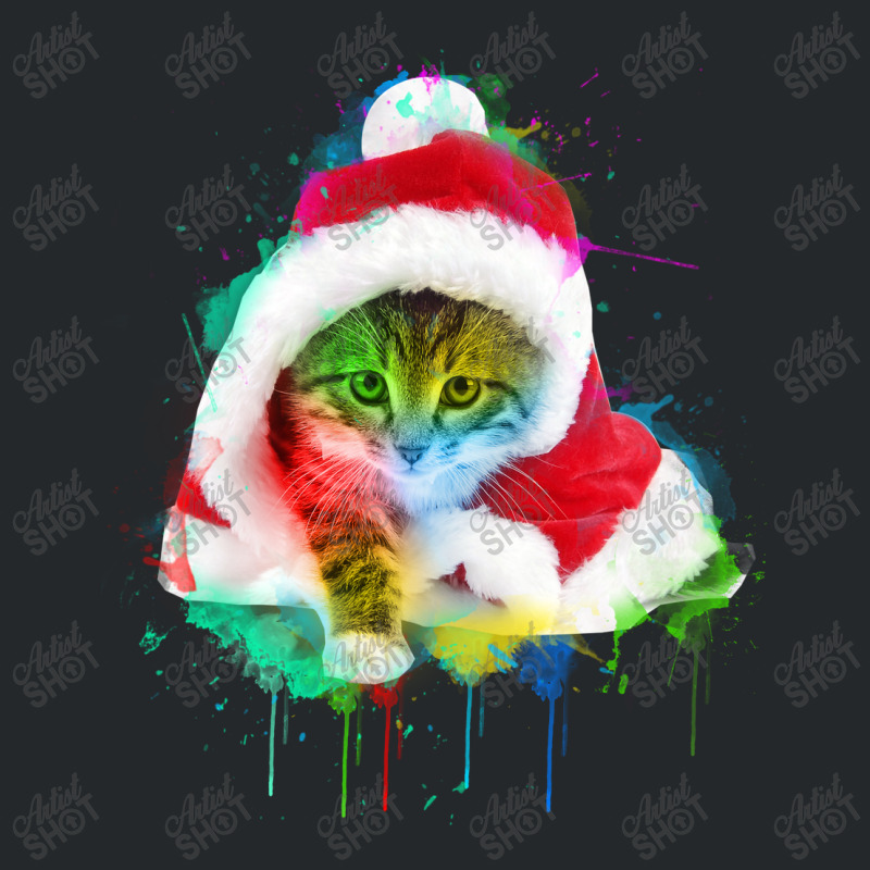 Merry Christmas Cat Crewneck Sweatshirt | Artistshot