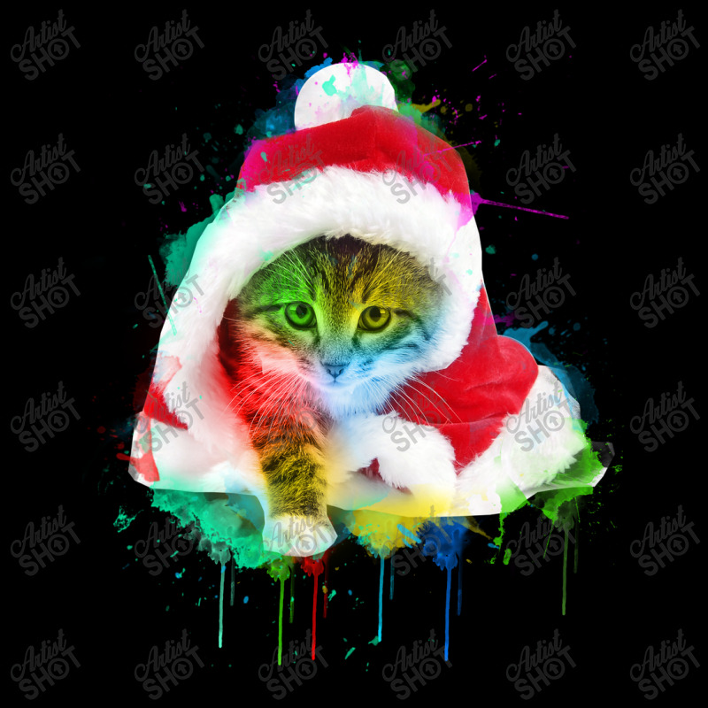 Merry Christmas Cat Fleece Short | Artistshot