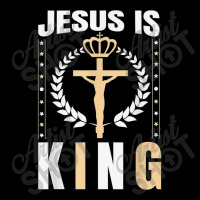 Religious Jesus Is King Christian Church Lord Believer Gifts Men Adjustable Cap | Artistshot