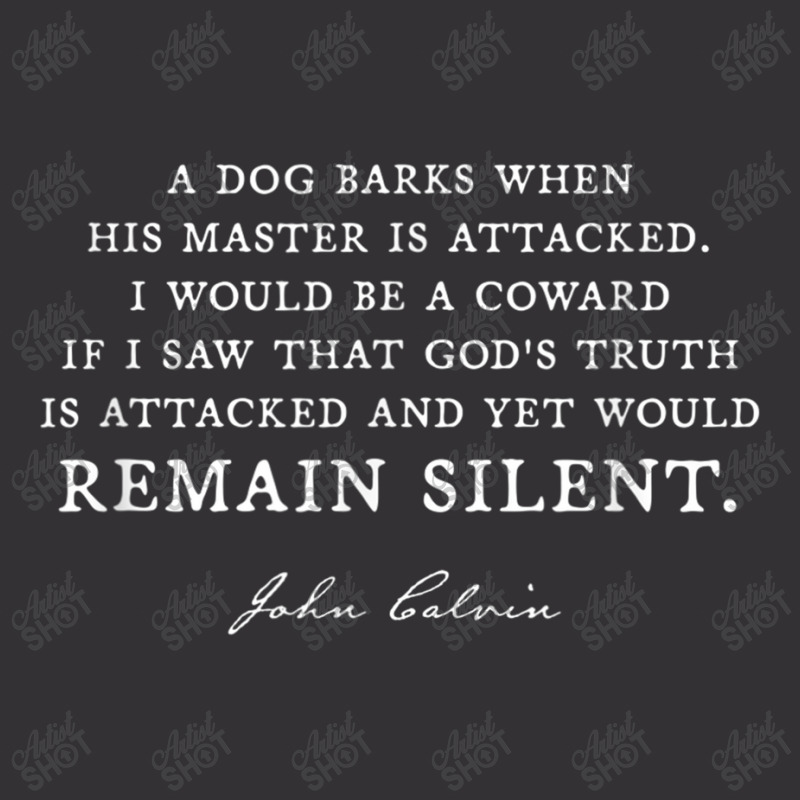 Remain Silent - Christian Bible Quote Truth John Calvin Funny Gifts Bo Vintage Short by Aria-Proctor | Artistshot