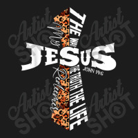 Retro Leopard Cross Christian Quote Bible Verse Religious Music Retro Hoodie & Jogger Set | Artistshot