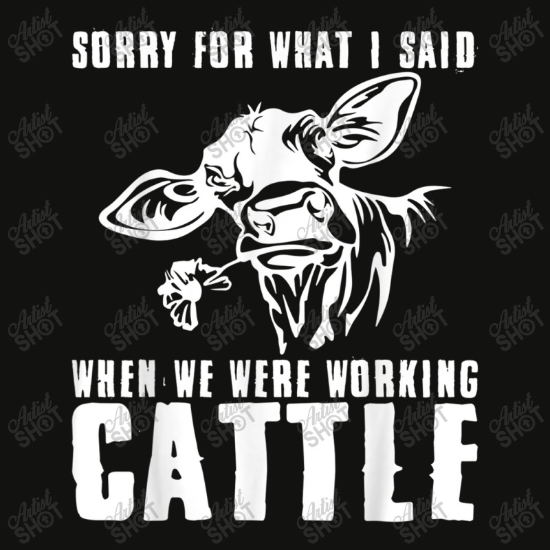 Sorry For What I Said When We Were Working Cattle T Shirt Scorecard Crop Tee by Great Tshirt | Artistshot