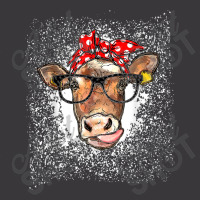 Women S Cow With Glasses And Red Bandana, Licking Heifer T Shirt Ladies Curvy T-shirt | Artistshot