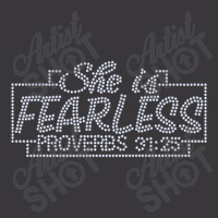 She Is Fearless Proverbs 31 25 Rhinestone Funny Christian Music Vintag Ladies Curvy T-shirt | Artistshot