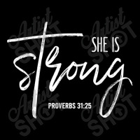 She Is Strong Shirt Proverbs 3125 Bible Verse Christian Funny Gifts Women's V-neck T-shirt | Artistshot