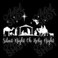 Silent Night Holy Night Nativity Religious Christmas Animations Charac Adjustable Cap | Artistshot