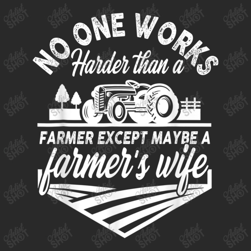 No One Works Harder Than A Farmer Except Maybe Farmer S Wife T Shirt Printed hat by Great Tshirt | Artistshot