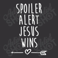 Spoiler Alert Jesus Wins Christian Funny Gift Vintage Hoodie | Artistshot