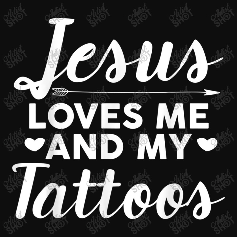 Jesus Loves Me And My Tattoos Christianity Body Ink Gift Crop Top by TyDesign | Artistshot