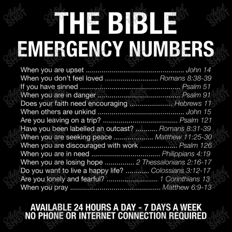 The Bible Emergency Numbers Retro Vintage Women's V-Neck T-Shirt by Aria-Proctor | Artistshot