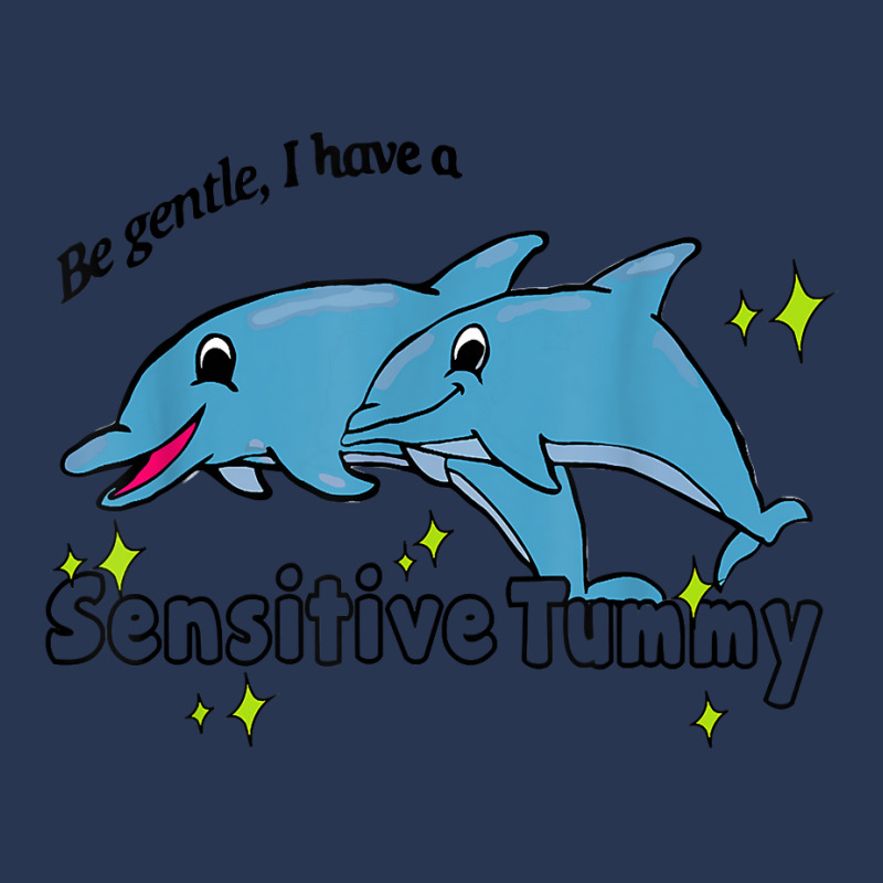 Be Gentle I Have A Sensitive Tummy T Shirt Ladies Denim Jacket by jaiahlowes | Artistshot