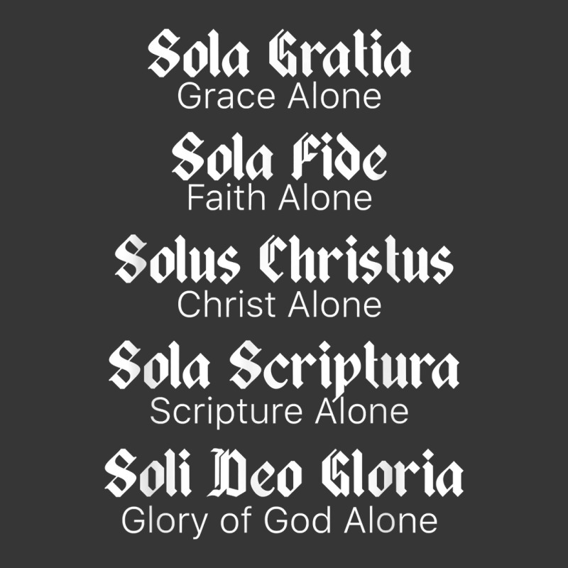 Five Solas T Shirt Reformed Christians Protestant Theology Toddler Hoodie | Artistshot