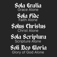 Five Solas T Shirt Reformed Christians Protestant Theology Unisex Hoodie | Artistshot