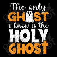 The Only Ghost I Know Is The Holy Ghost Halloween Christian Funny Gift Adjustable Cap | Artistshot