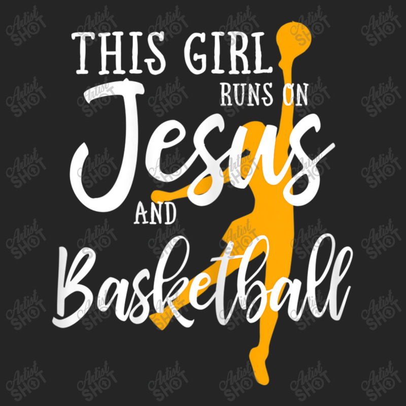 This Girl Runs On Jesus And Basketball Shirt Christian Gift Mens Best Unisex Hoodie by Aria-Proctor | Artistshot